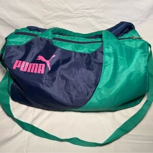 Puma Women's Teal and Navy Travel Bag